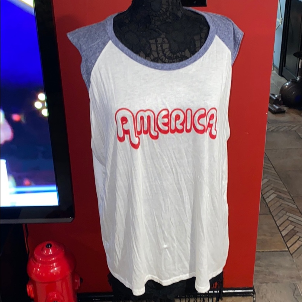 Charlotte Russe "America" Plus Size Tank Top